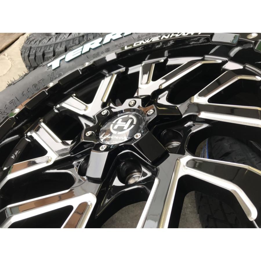 4本セット LOWENHART レーベンハート GXL206 17x8.0J 6/139.7 +20 MONSTA TERRAIN GRIPPER A/T 265/65R17 ホワイトレター プラドの画像