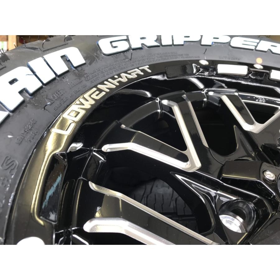 4本セット LOWENHART レーベンハート GXL206 17x8.0J 6/139.7 +20 MONSTA TERRAIN GRIPPER A/T 265/65R17 ホワイトレター プラドの画像
