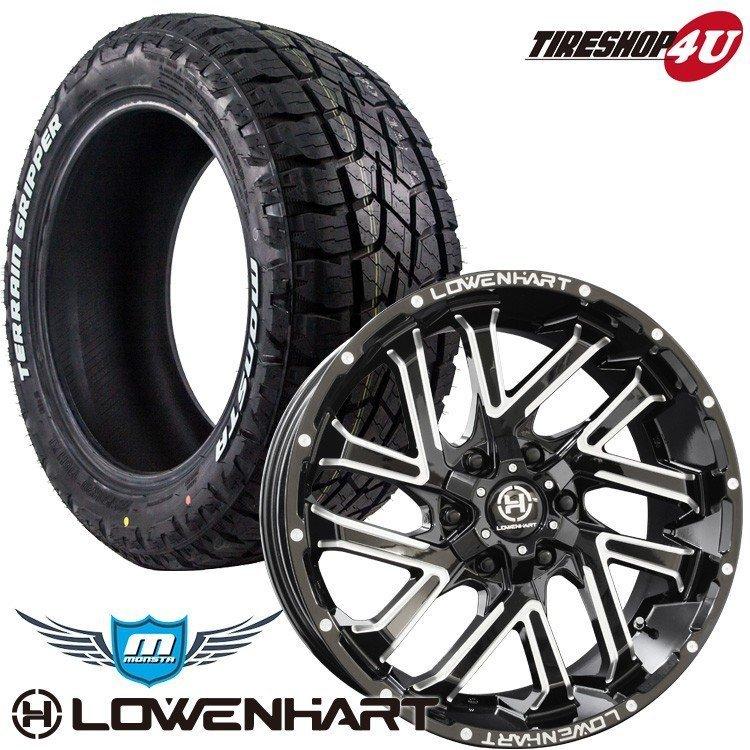 4本セット LOWENHART GXL206 20x8.5J 6/139.7 +20 MONSTA TERRAIN