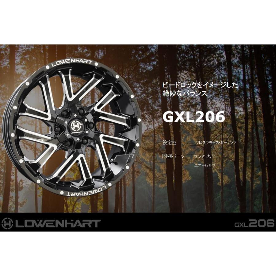 4本セット LOWENHART レーベンハート GXL206 20x8.5J 6/139.7 +10