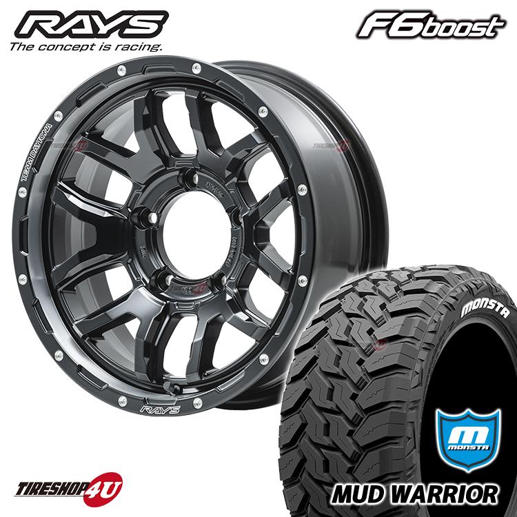 1本価格 RAYS DAYTONA F6 boost 16x6.0J 5/139.7 -5 ブラック MONSTA 