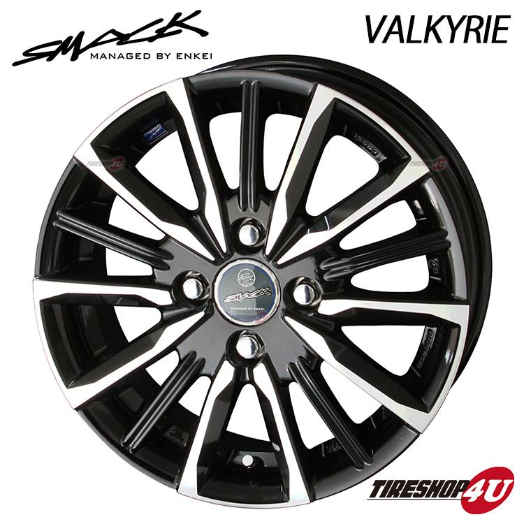 タイヤホイール4本セット SMACK VALKYRIE 14x4.5J 4/100 45 SBP MUDSTAR radial A/T 155/65R14 マッドスター AT スペーシア N-BOXの画像