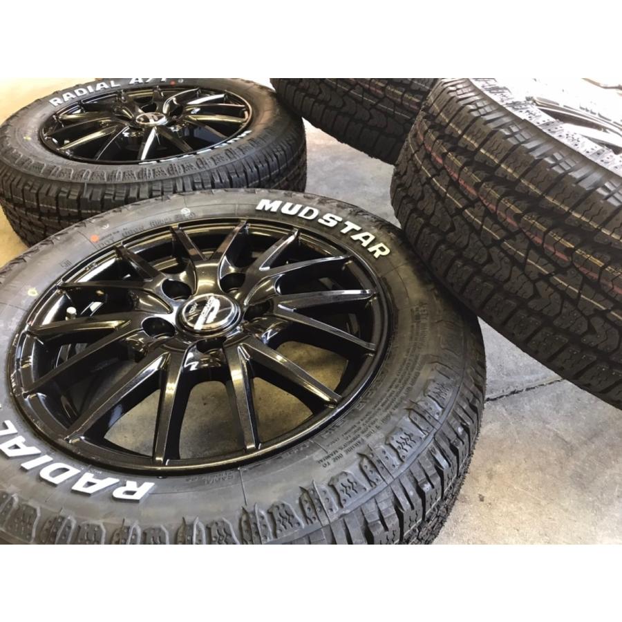 ホワイトレター 4本セット SQ27 15X6.0J 5/114.3 +52 MBK MUDSTAR