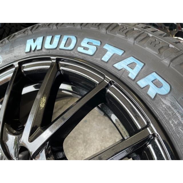 4本セット SQ27 14X5.5J 4/100 ブラック MUDSTAR RADIAL A/T 175/65R14 ホワイトレター オールテレーン AT トール ルーミー など外径アップの画像