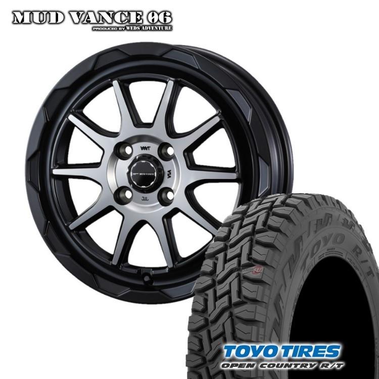 4本セット MUDVANCE06 12x4.00B 4/100 +40 MBP TOYO OPEN COUNTRY R/T 145/80R12 ブラックレター クリッパー サンバー アクティ