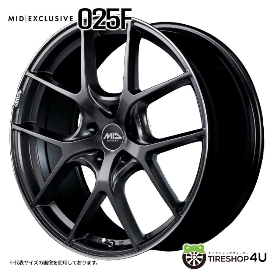 マルカサービス 4本購入で送料無料 MID EXCLUSIVE 025F 18x7.0J 5
