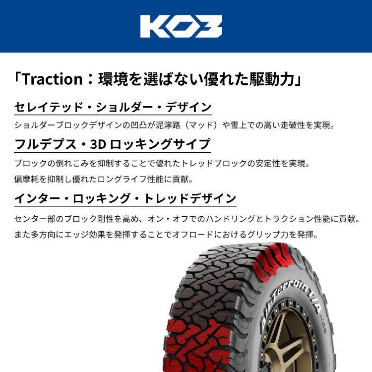4本セット 225/75R16 2026年製 BFGoodrich BFグッドリッチ All-Terrain T/A KO3 225/75-16 115/112S LT RWL ホワイトレター サマータイヤ 新品4本価格の画像