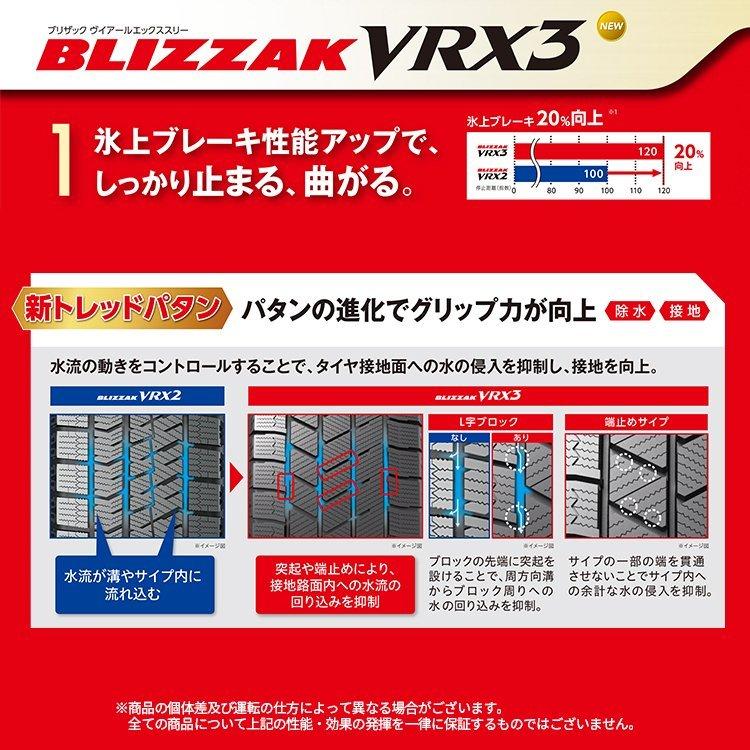 145/70R12 スタッドレス BRIDGESTONE ブリヂストン BLIZZAK VRX3 145/70-12 69Q 新品1本価格｜tireshop4u｜08