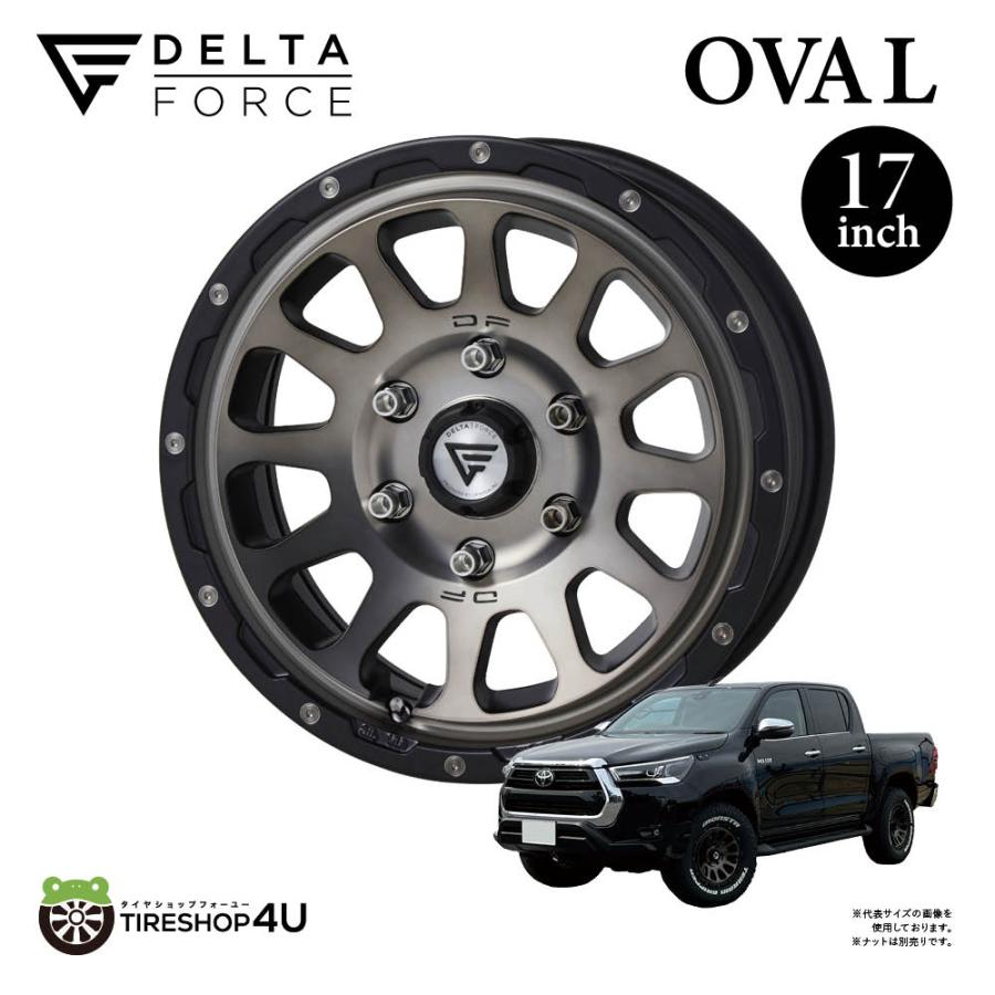 DELTA FORCE（デルタフォース） DELTA FORCE OVAL オーバル 17x8.0J 6