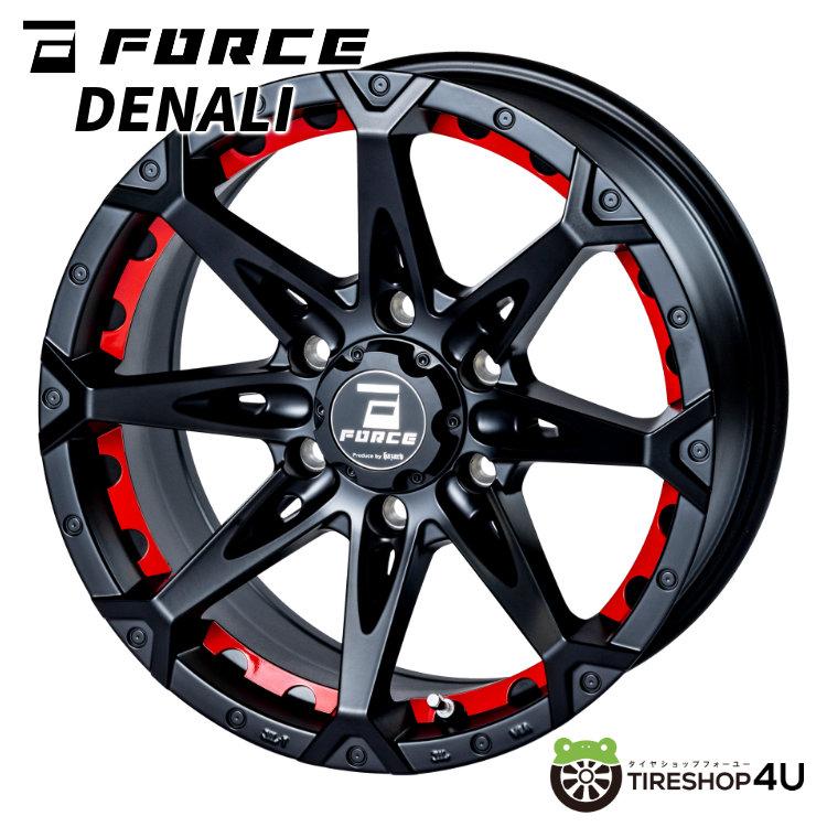 FORCE DENALI 17x8.0J 6/139.7 +20 MB マットブラック 新品ホイール1本