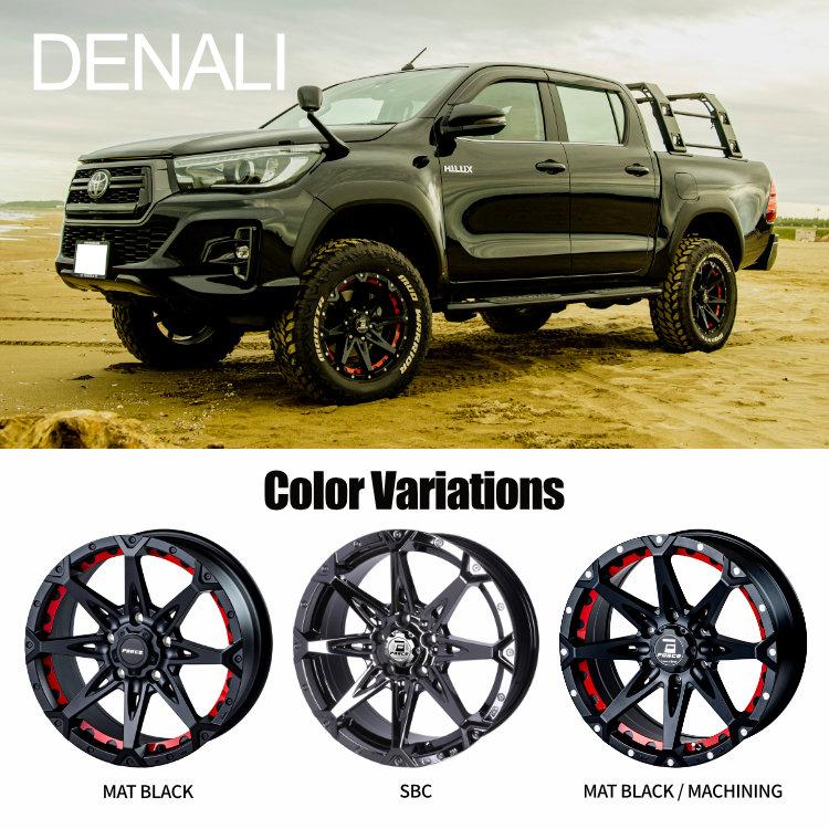 タイヤホイール4本セット FORCE DENALI 18x8.0J 6/139.7 +15 タイヤホイール4本セット FORCE DENALI 18x8.0J 6/139.7 +15