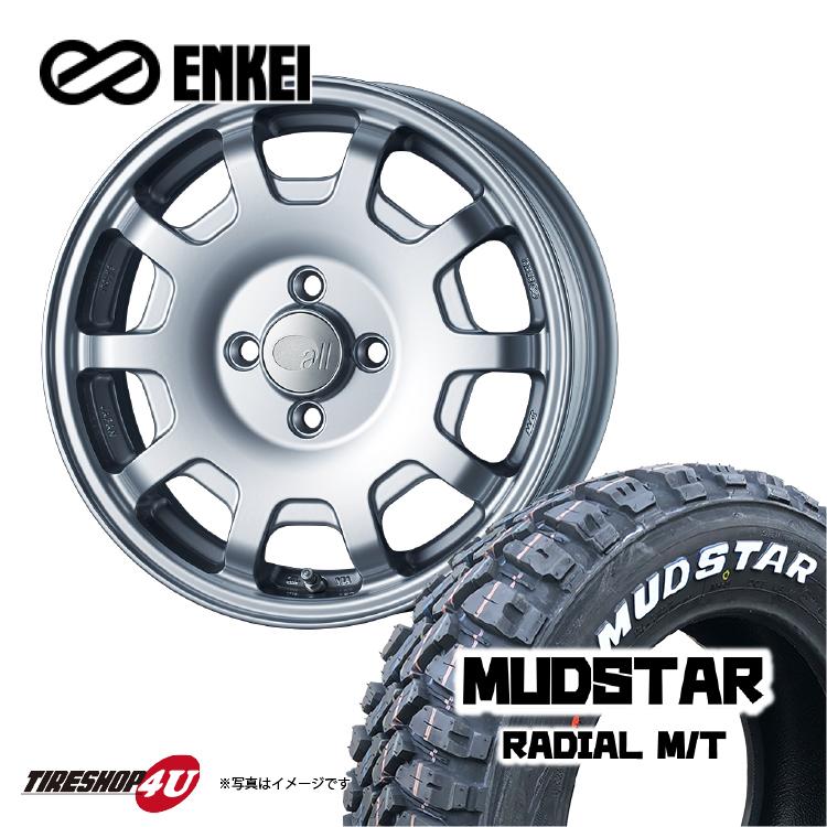 ENKEI タイヤホイール4本セット all four -KCR- 15x5.0J 4/100 + ENKEI タイヤホイール4本セット all four -KCR- 15x5.0J 4/100 +