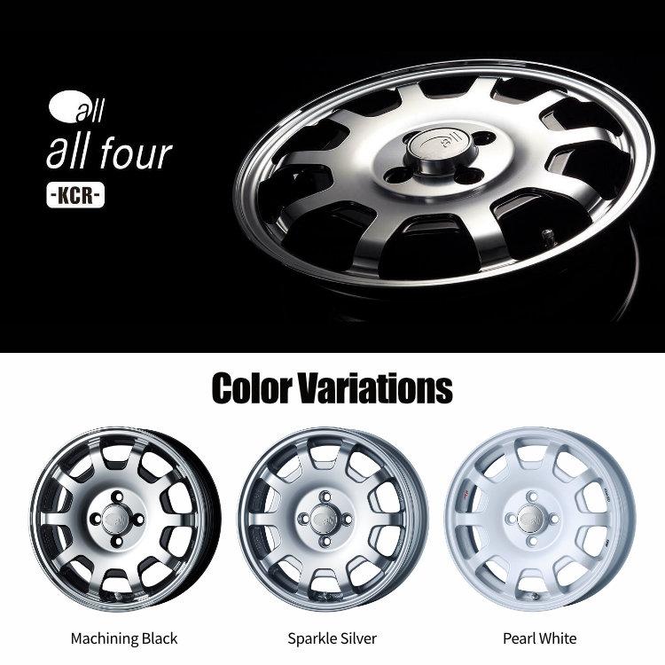 ENKEI タイヤホイール4本セット all four -KCR- 15x5.0J 4/100 + ENKEI タイヤホイール4本セット all four -KCR- 15x5.0J 4/100 +