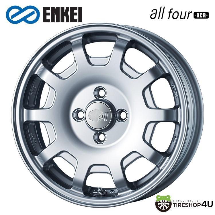 ENKEI タイヤホイール4本セット all four -KCR- 15x5.0J 4/100 + ENKEI タイヤホイール4本セット all four -KCR- 15x5.0J 4/100 +