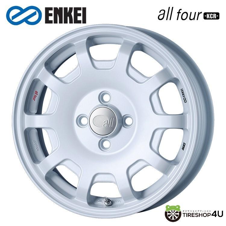ENKEI タイヤホイール4本セット all four -KCR- 15x5.0J 4/100 + ENKEI タイヤホイール4本セット all four -KCR- 15x5.0J 4/100 +