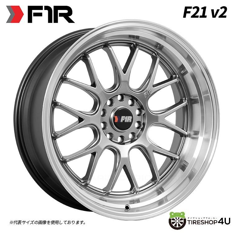 4本購入で送料無料 F1R F21 18x8.5J 5/108/114.3 +42 Hyper Black 