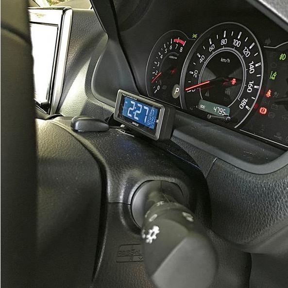 バックオーダー受付中 電波時計 カープラグで常時点灯 見やすい 白色LEDバックライト式 車 デジタル表示 カーアクセサリー ナポレックス FIZZ-1075｜tireshop4u｜09