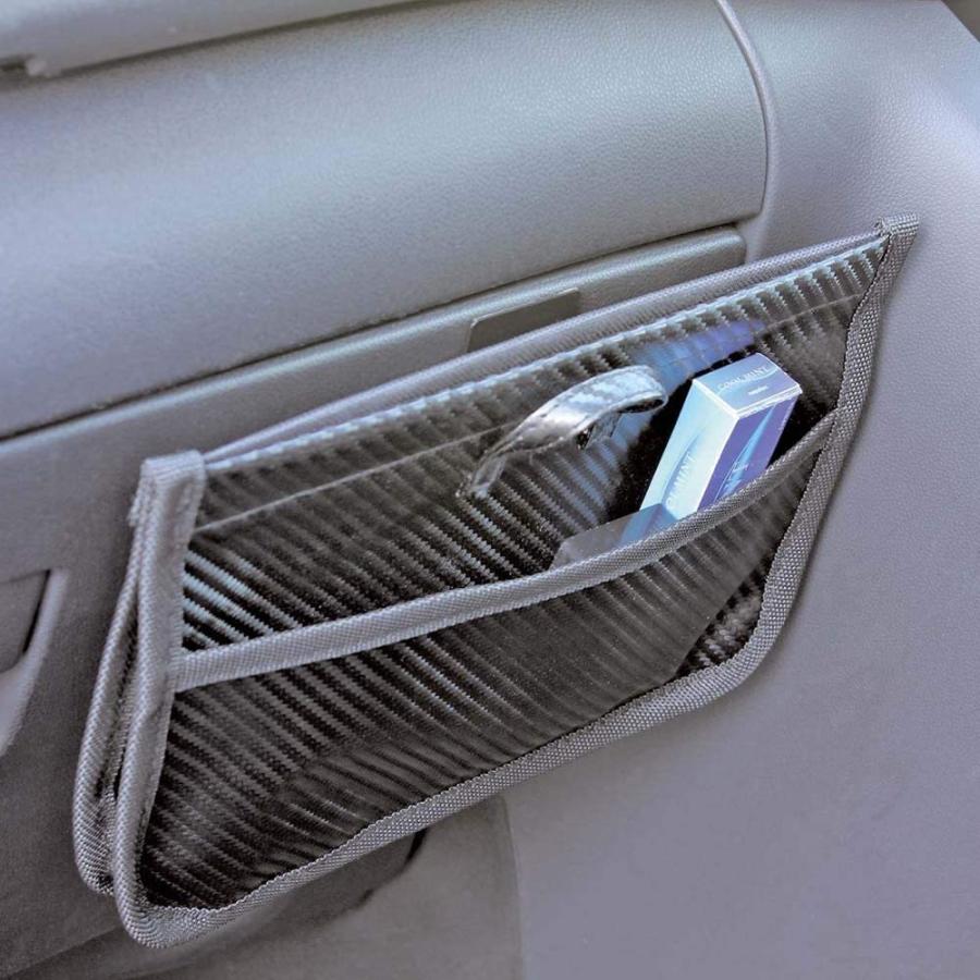 NAPOLEX（ナポレックス） 薄型 車 小物入れ ごみ箱 マチつき ドア 運転 