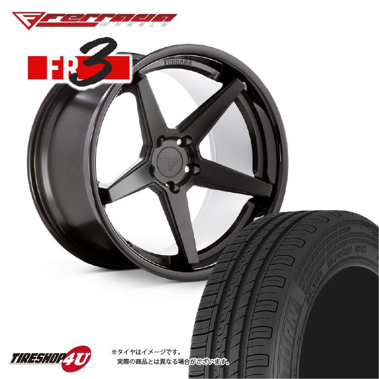 タイヤホイール4本セット Ferrada FR3 F:22x9.0J 5/130 +42 R:10.5J 5/130 +45 MBK 指定輸入タイヤ F:265/30R22 R:295/25R22 ポルシェ パナメーラ｜tireshop4u