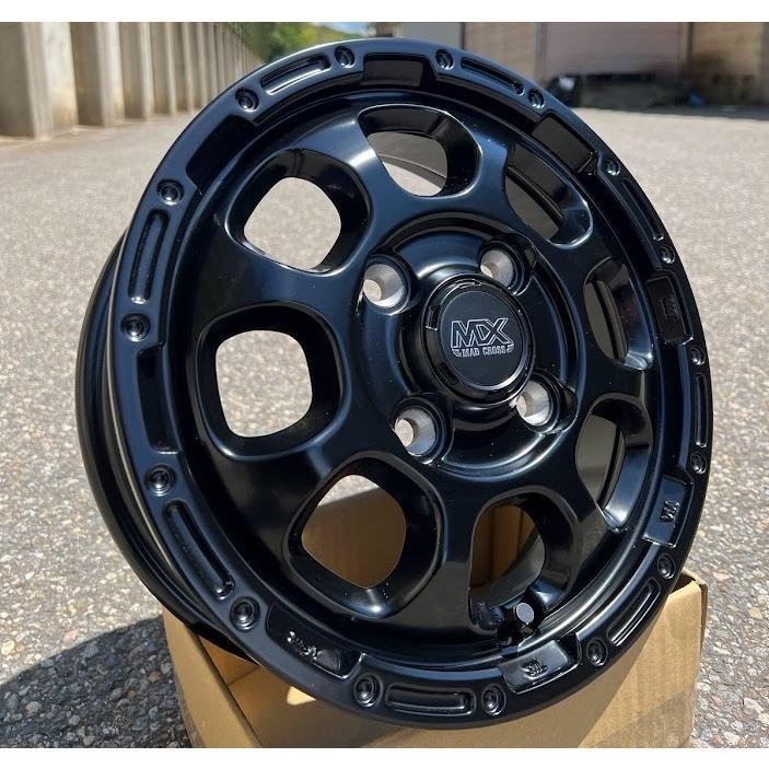 タイヤホイール4本セット MAD CROSS GRACE 14x4.5J 4/100 +45 BK タイヤホイール4本セット MAD CROSS GRACE 14x4.5J 4/100 +45 BK