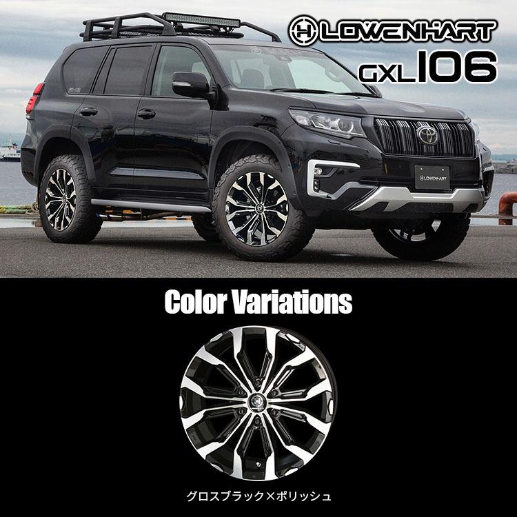 LOWENHART タイヤホイール4本セット GXL106 20x8.5J 6/139.7 +20 LOWENHART タイヤホイール4本セット GXL106 20x8.5J 6/139.7 +20