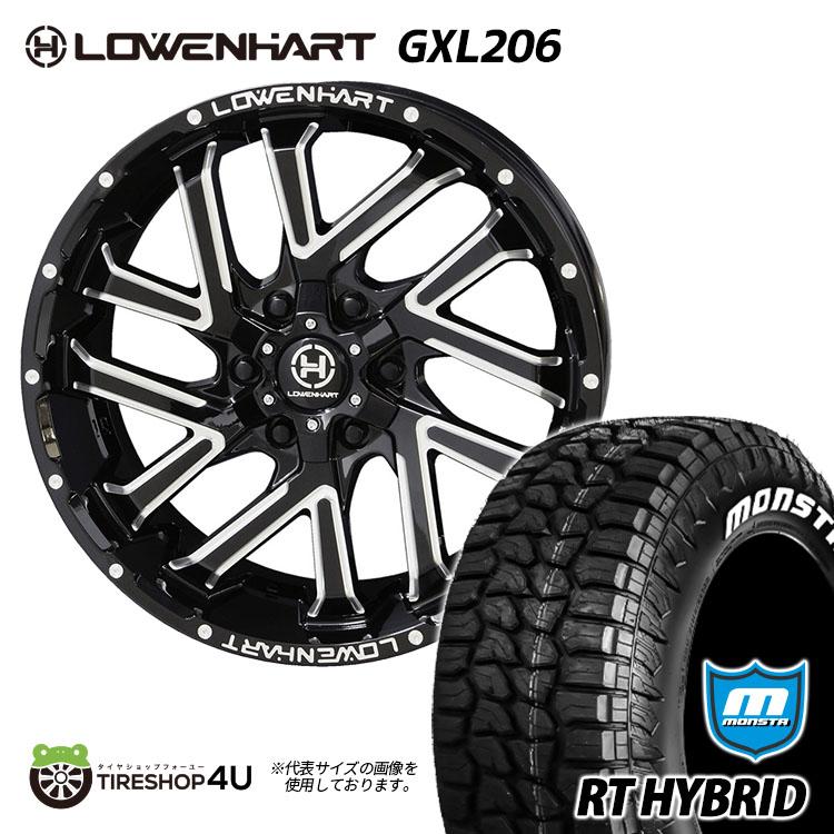 LOWENHART タイヤホイール4本セット GXL206 20x8.5J 6/139.7 +20
