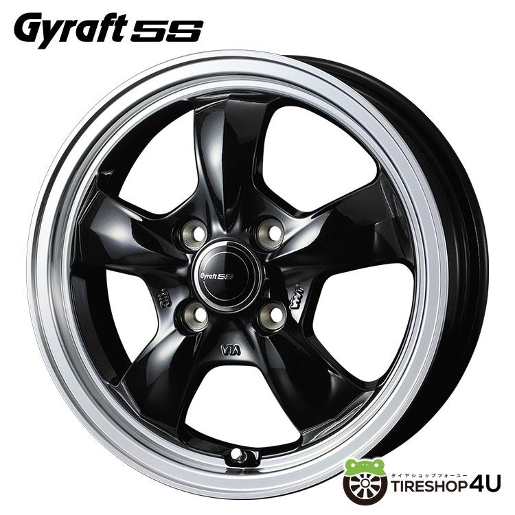 WEDS 4本購入で送料無料 Gyraft 5S 14x4.5J 4/100 +45 BLK WEDS 4本購入で送料無料 Gyraft 5S 14x4.5J 4/100 +45 BLK