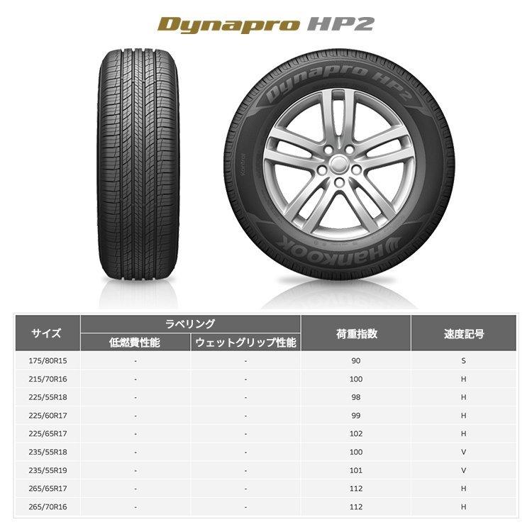 ハンコック（HANKOOK） 4本セット 175/80R15 HANKOOK Dynapro HP2 RA33
