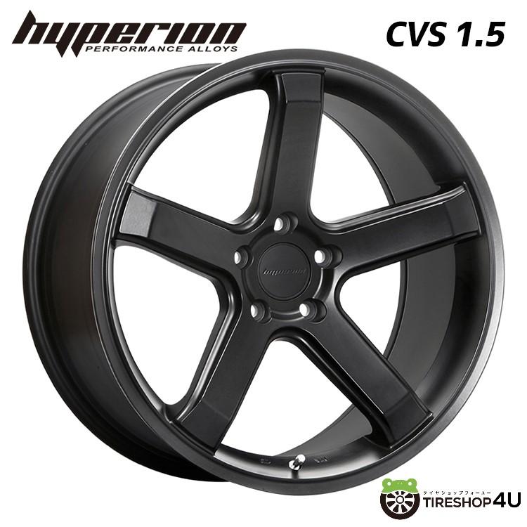 4本購入で送料無料 HYPERION CVS1.5 20x9.5J 5/114.3 +40 HGB ハーフグロスブラック 新品ホイール1本価格