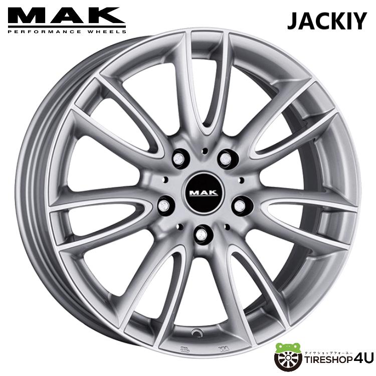 4本購入で送料無料 MAK JACKIY 15x5.5J 5/112 +46 シルバー 新品 
