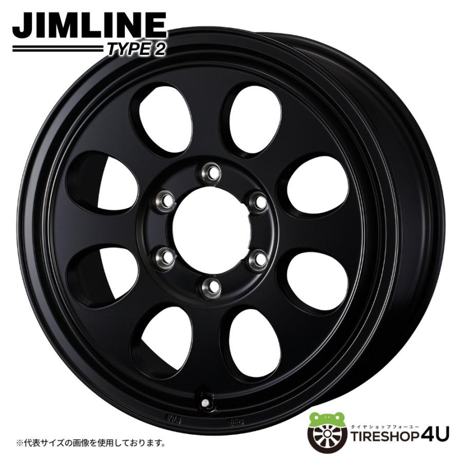 WEDS 4本購入で送料無料 JIMLINE TYPE2 18x7.5J 6/139.7 +62 MBK