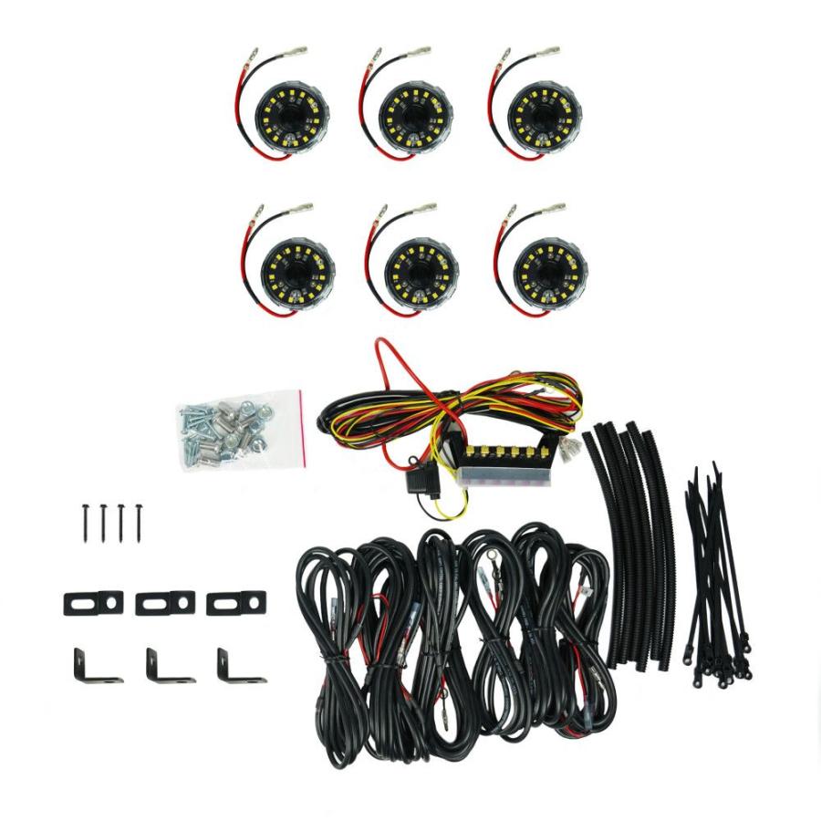 KC HiLiTES サイクロン V2 LED 6個 クリア 本体 Cyclone V2 LED - Rock