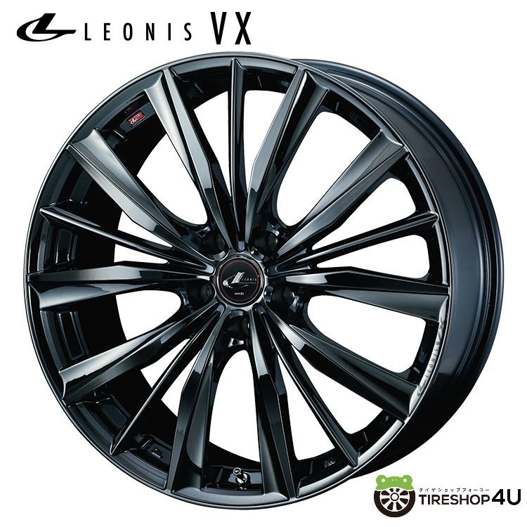 WEDS（ウェッズ） LEONIS VX 19x8.0J 5/114.3 +48 BMC1 ブラックメタル 
