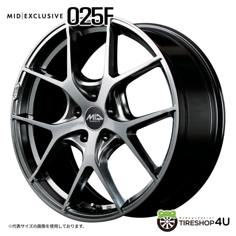 マルカサービス 4本購入で送料無料 MID EXCLUSIVE 025F 17x7.0J 5