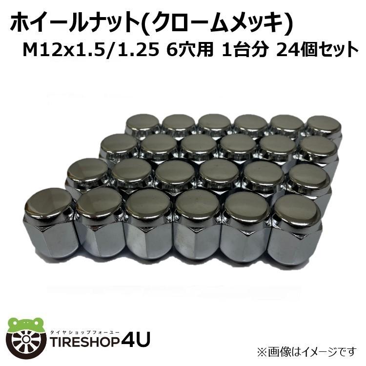 1台分 6穴用 24個セット M12x1.5 M12x1.25 21HEX 19HEX 取付ナット 
