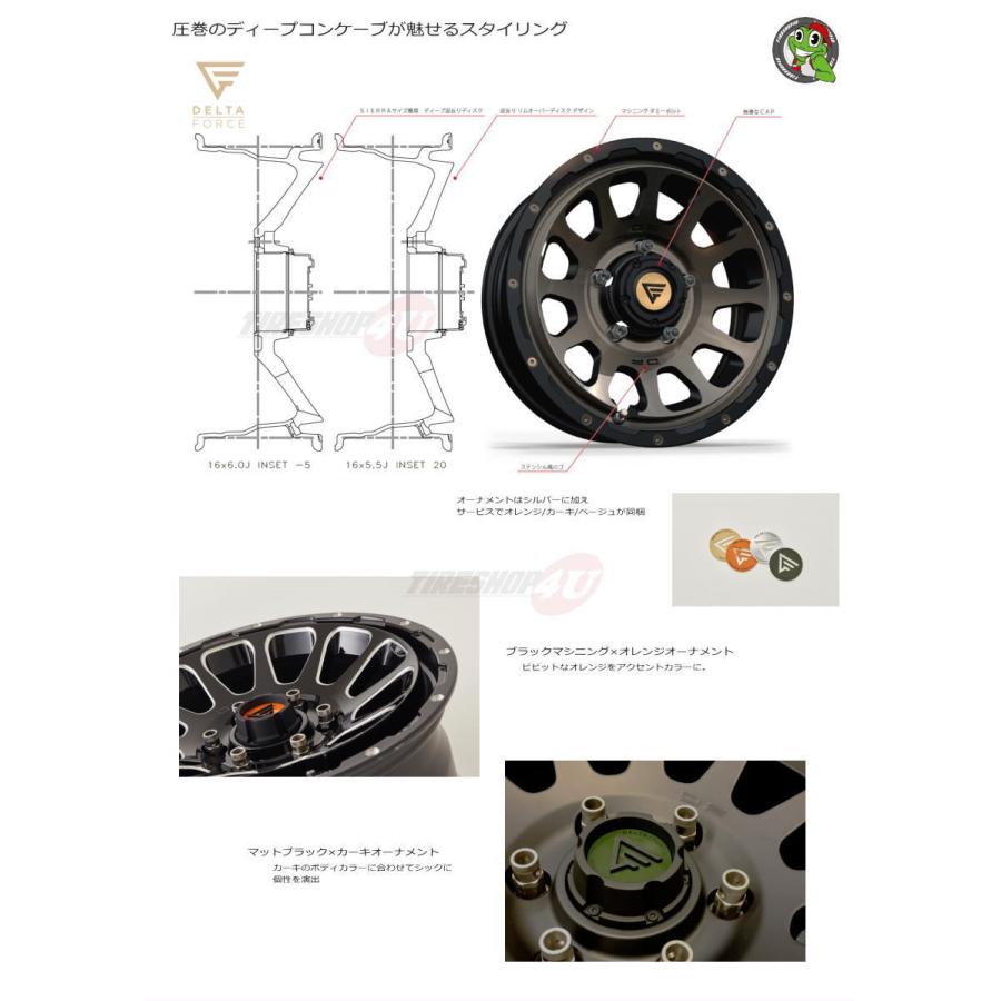 タイヤホイール4本セット DELTA FORCE OVAL 16x7.0J 5/114.3 +35 MB ...