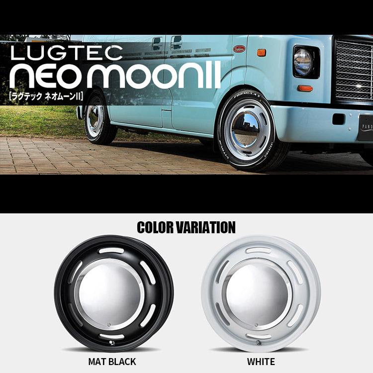 4本購入で送料無料 PANDORA LUGTEC NEOMOON II 13x4.0J 4/100 +43 WHITE Kカー/Kバン/Kトラ 新品ホイール1本価格 【代引き不可】｜tireshop4u｜02