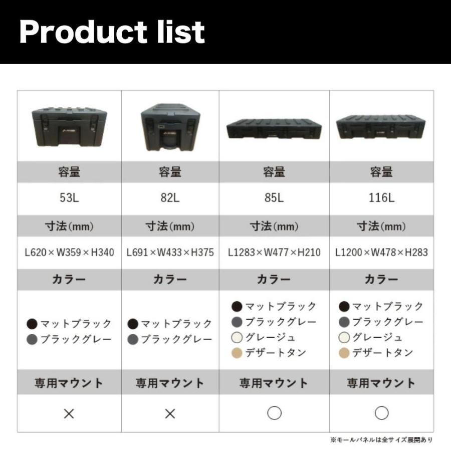 リックスボックス RIXBOX 53リットル 選べる2カラー 多機能 頑丈