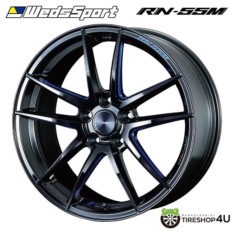 WEDS 4本購入で送料無料 Weds Sport RN-55M RN55M 18x8.5J 5/100 +45 