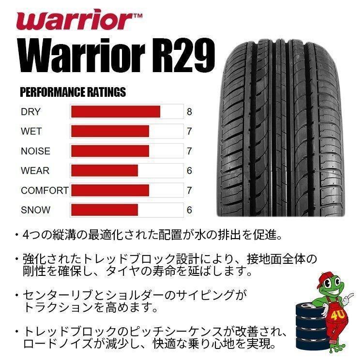 タイヤホイール4本セット DAYTONA SS 14x5.0J 4/100 +42 ALL WHITE Warrior R29 165/60R14 75H｜tireshop4u｜10