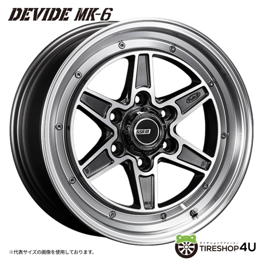 SSR 4本購入で送料無料 SSR DEVIDE MK-6 17x6.5J 6/139.7 +38 ダーク