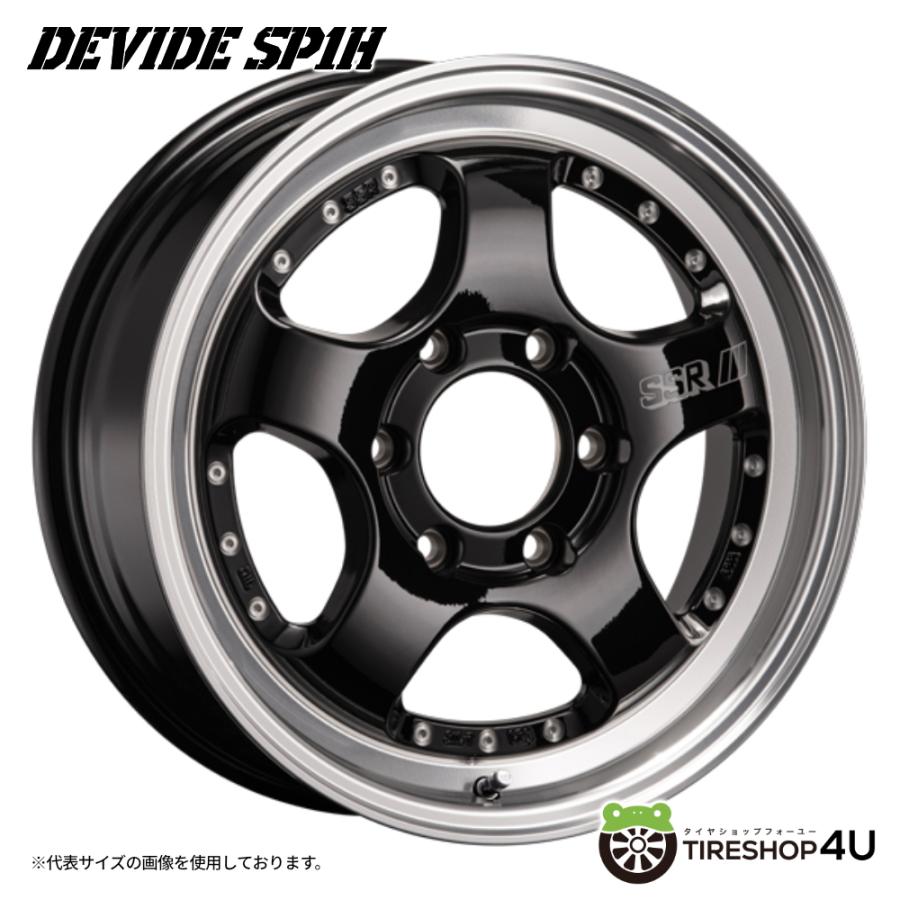 SSR 4本購入で送料無料 SSR DEVIDE SP1H 17x6.5J 6/139.7 +38 グロス