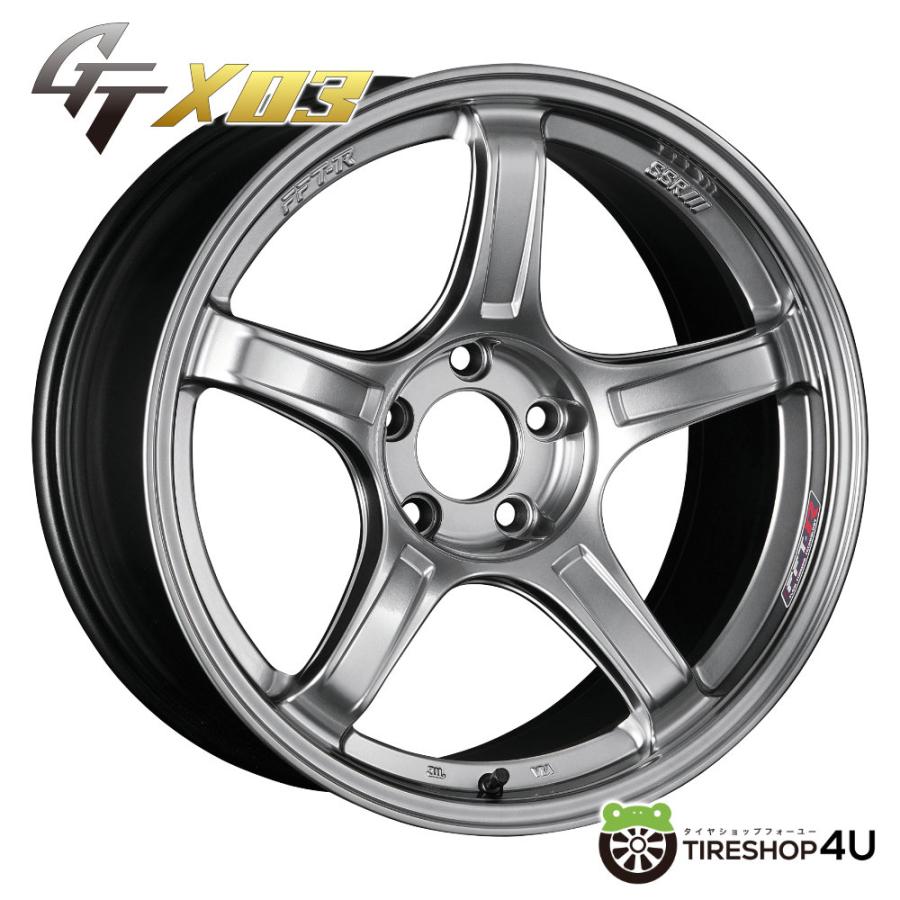 SSR 4本購入で送料無料 GTX03 16x5.5J 4/100 +45 CL クロム