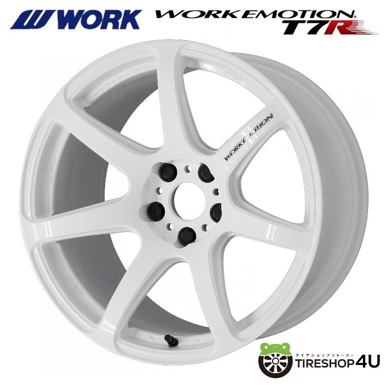 WORK WORK EMOTION T7R 16x6.5J 4/100 +42 WHT ホワイト 新品ホイール1 