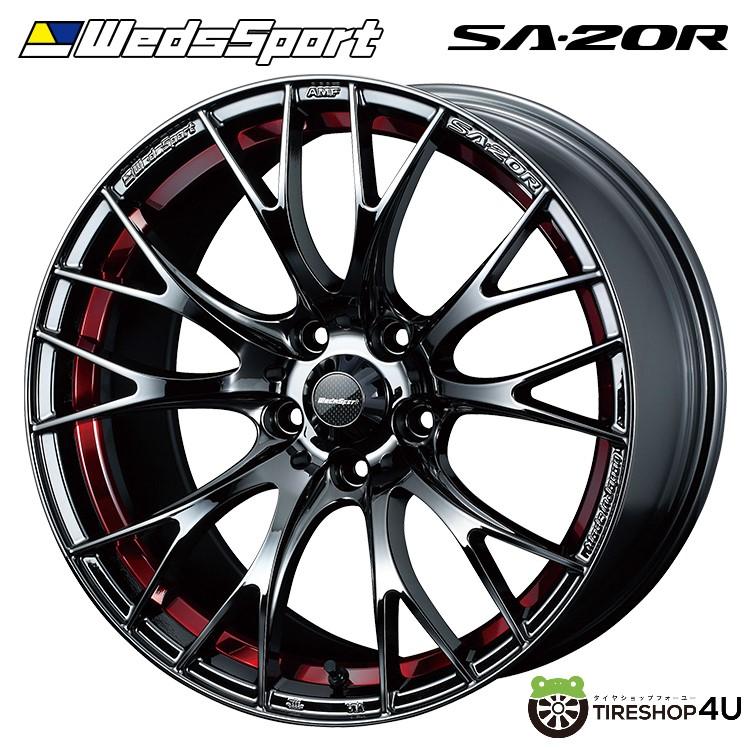 4本購入で送料無料 Weds Sport SA-20R 18x8.5J 5/114.3 +50 RLC レッドライトクローム 新品ホイール1本価格