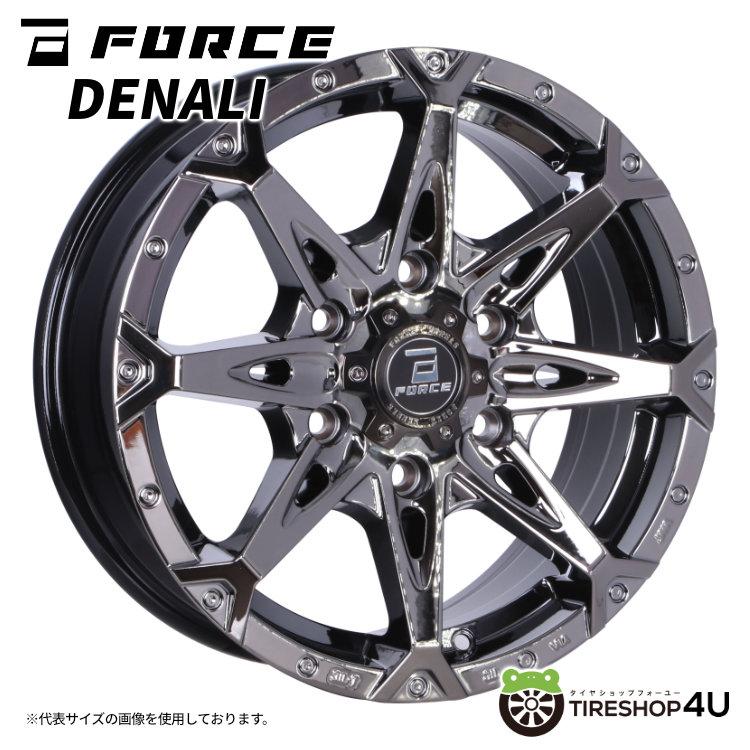 FORCE DENALI 18x8.0J 6/139.7 +15 SBC スーパーブラックコート 新品