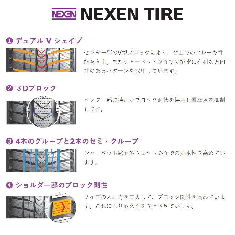 選べるデザインホイール STAG JP325 18x8.0J 5/114.3 NEXEN WINGUARD ice suv 225/50R18 99T XL 2023年製 新品4本セット価格｜tireshop4u｜05