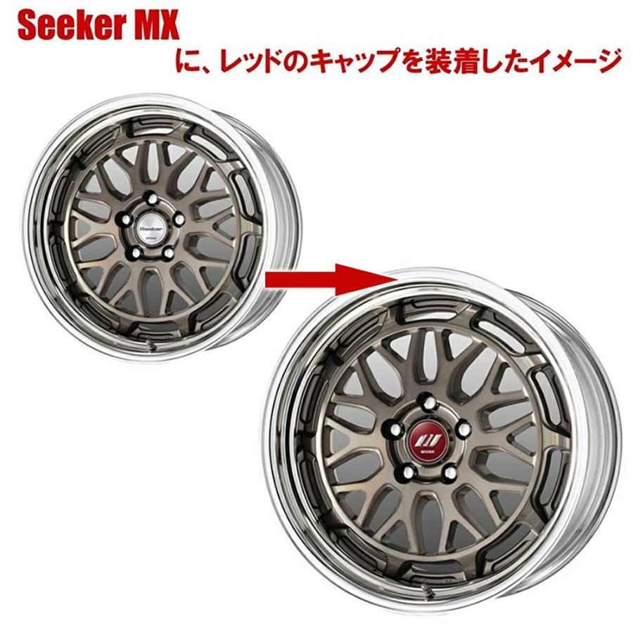 WORK 正規品 センターキャップ コーポレートマーク Wエンブレム 4個 
