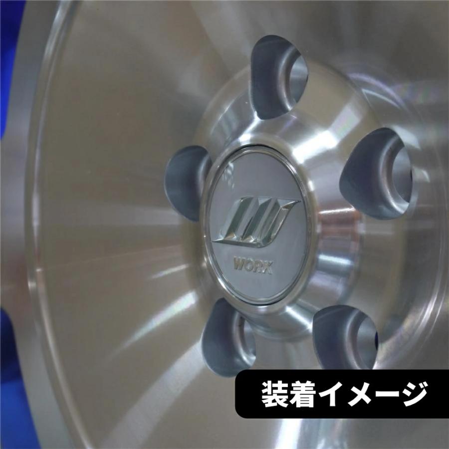 WORK 正規品 センターキャップ コーポレートマーク Wエンブレム 4個 