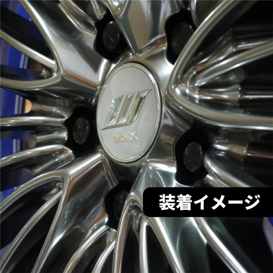 WORK 正規品 センターキャップ コーポレートマーク Wエンブレム 4個 